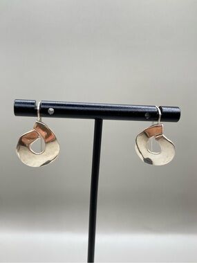 Jay Nielsen Sterling Silver Artisan Abstract Earrings